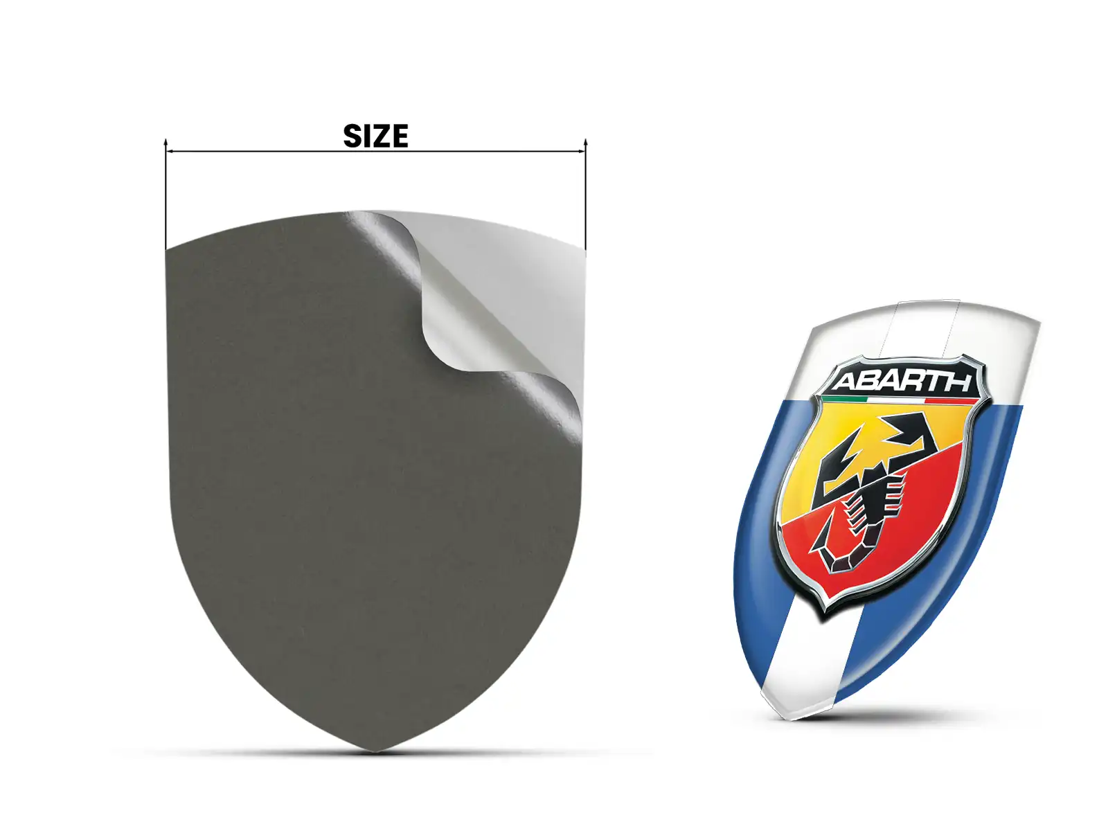 Fiat Abarth Business Labels Stickers Limited Design Minimal